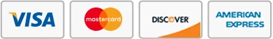 Row of accepted payment card marks.